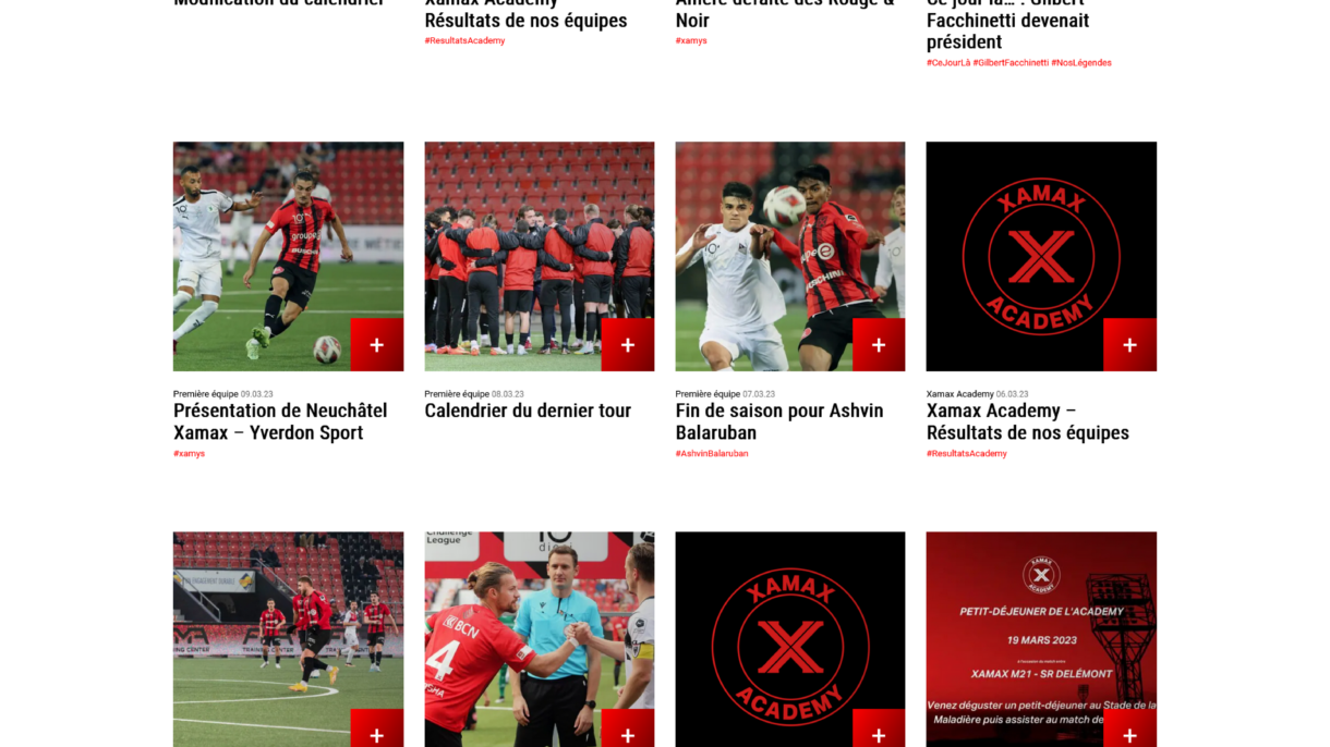 actualités de xamax.ch